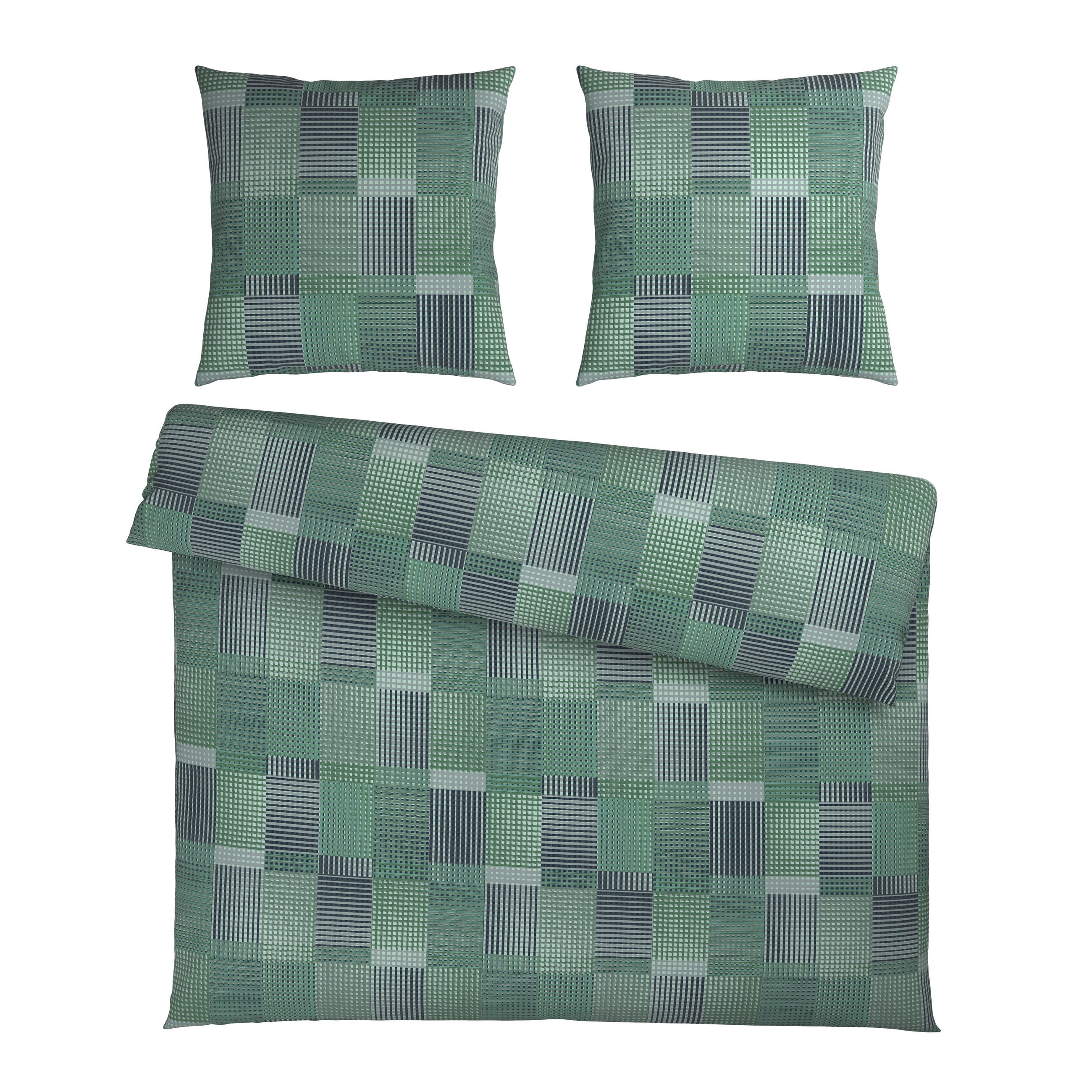 BETTWÄSCHE Flanell 200/200 cm  - Grün, Textil (200/200cm) - Novel