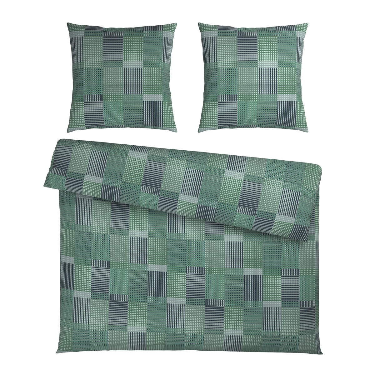 BETTWÄSCHE Flanell 200/200 cm  - Grün, Textil (200/200cm) - Novel