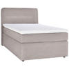 BOXSPRINGBETT 140/200 cm  in Beige  - Beige/Schwarz, Konventionell, Kunststoff/Textil (140/200cm) - Moderano