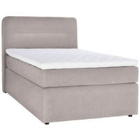 BOXSPRINGBETT 140/200 cm  in Beige  - Beige/Schwarz, Konventionell, Kunststoff/Textil (140/200cm) - Moderano