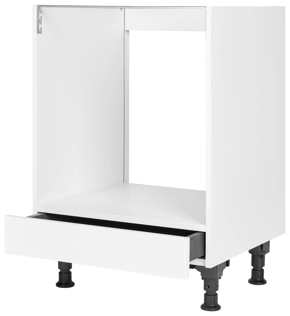HERDUMBAUSCHRANK 60/87/56 cm  in Weiß  - Weiß, MODERN, Holzwerkstoff (60/87/56cm) - Nobilia