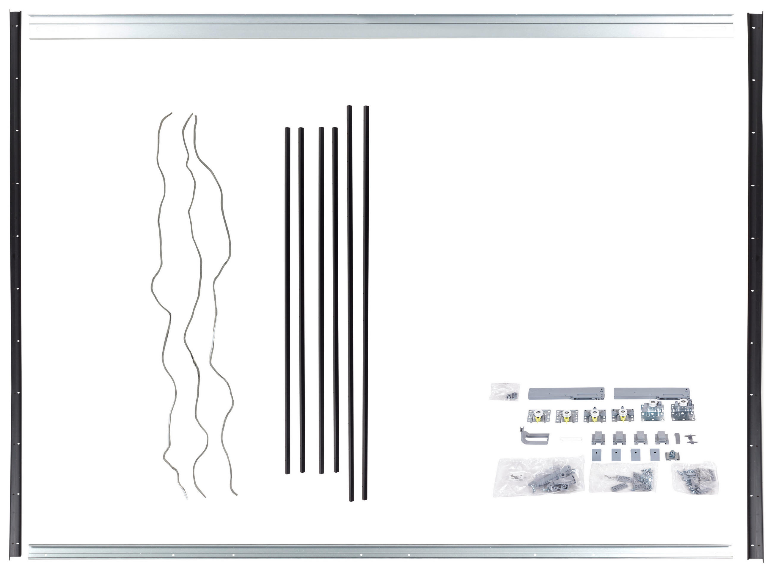 MONTERINGSPAKET   - svart, Klassisk, metall/plast (270/242cm) - Best Price