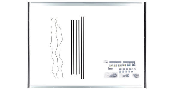 MONTAGEPAKET   - Schwarz, KONVENTIONELL, Kunststoff/Metall (270/242cm) - Hom`in