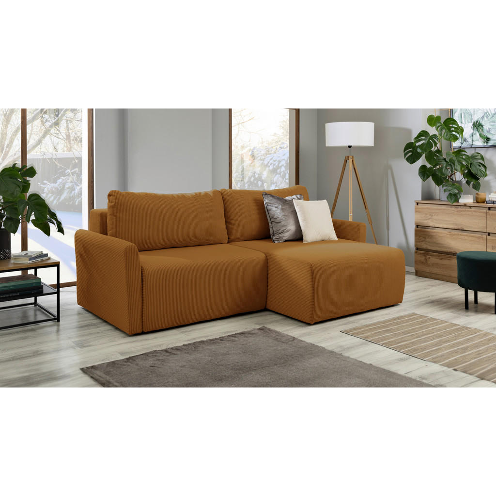 Thumbnail - Mid.you Ecksofa, Gelb, Textil, 2-Sitzer, Füllung: Komfortschaum, Silikon, seitenverkehrt montierbar, L-Form, 228x146 cm,...