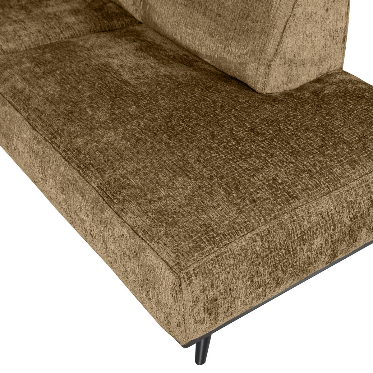ECKSOFA Statement Gelb Samt  inkl.  - Gelb/Schwarz, Design, Holz/Textil (274/210cm) - Livetastic
