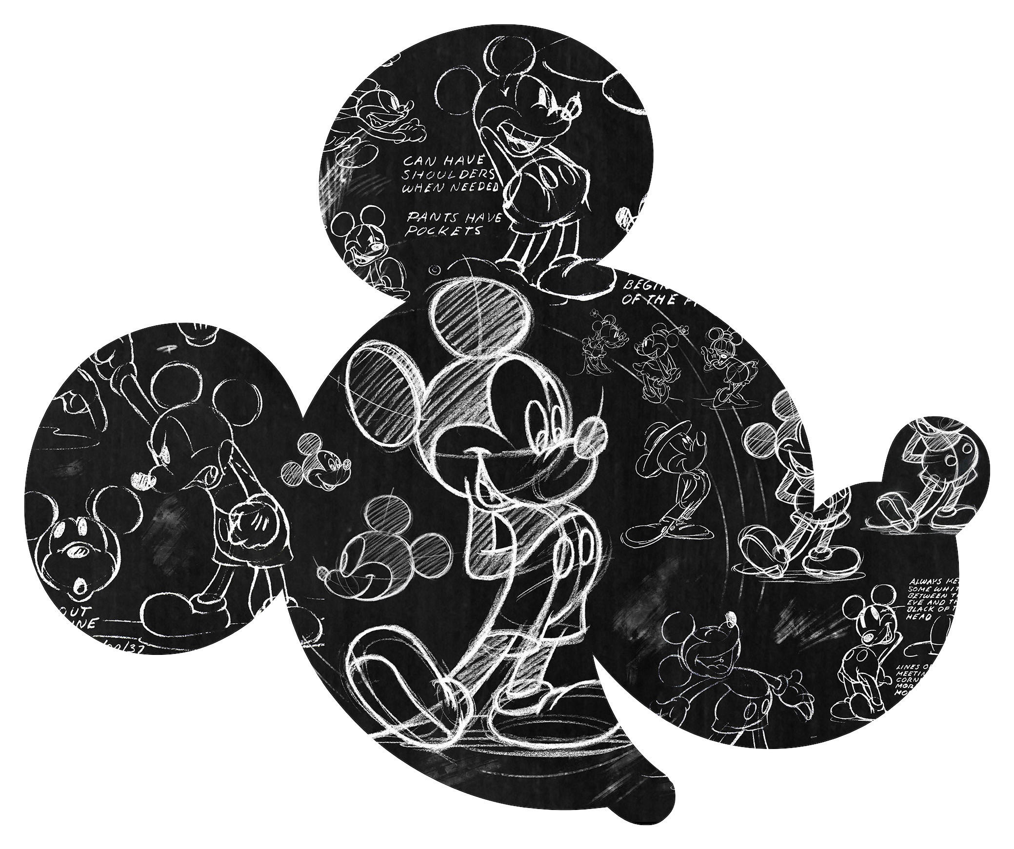 Vliestapete (selbstklebend) Mickey-Mouse-Design