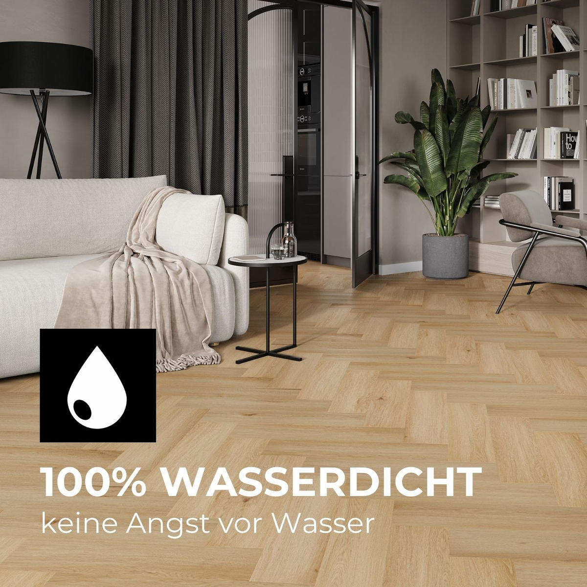 VINYLBODEN Chevron Arvada  per  m² - Design, Kunststoff (60/12/0,45cm) - Venda