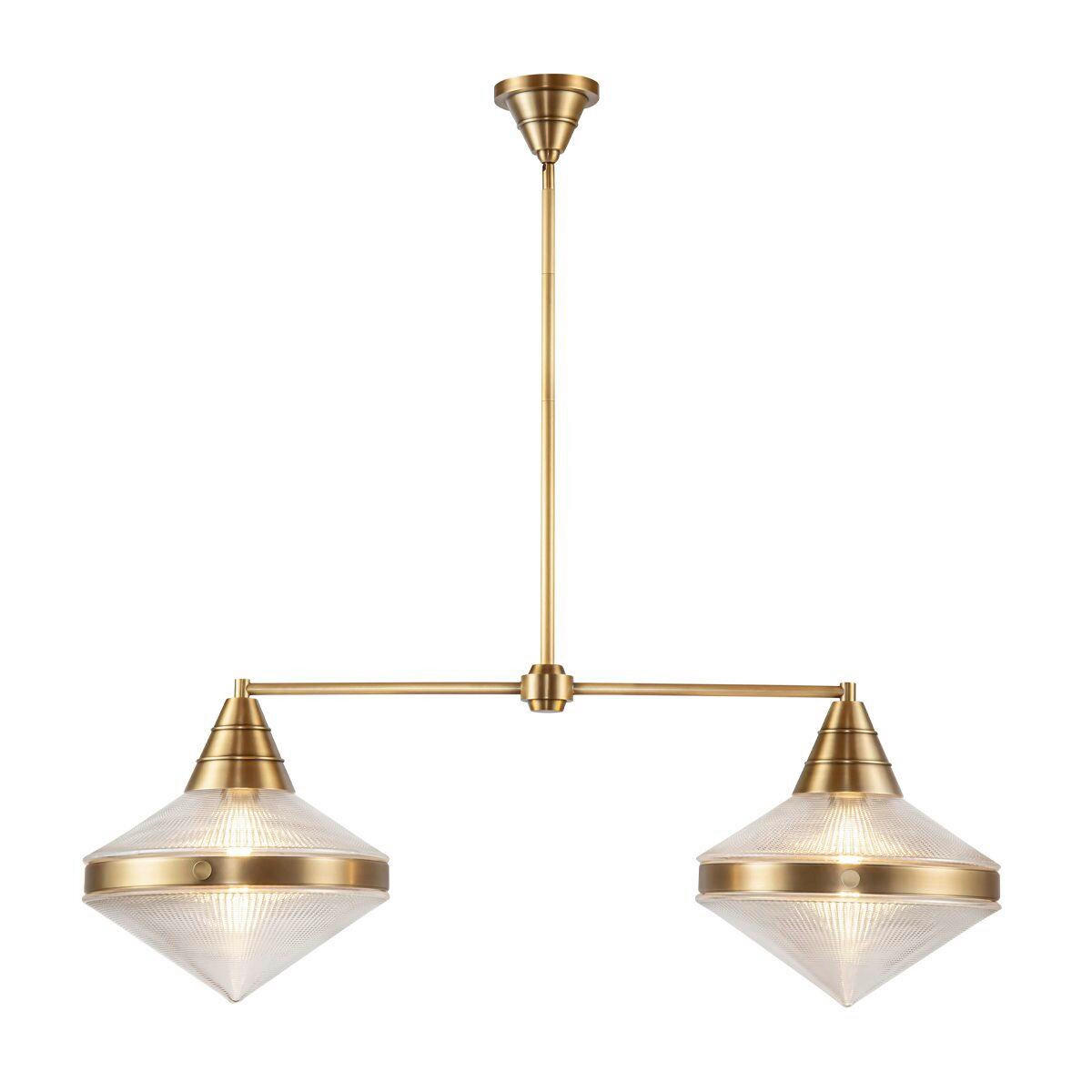 HÄNGELEUCHTE  - Messingfarben, KONVENTIONELL, Glas/Metall (37,6/103,1/34,3cm) - Elstead Lighting