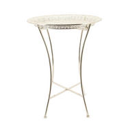 KISASZTAL fém  48/64,5 cm  - ezüstszínű, Konventionell, fém (48/64,5cm) - Ambia Home