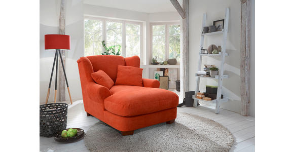 XXL-SESSEL - Terracotta, ROMANTIK / LANDHAUS, Holz/Textil (120/101/142cm) - Cantus