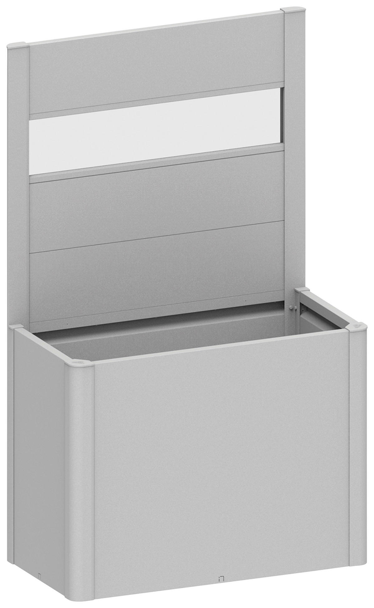 SICHTSCHUTZ ohne Pflanzbeet - Silberfarben, Basics, Kunststoff/Metall (102/91/4cm) - Biohort