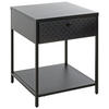 NACHTSCHRANK 40/53/40 cm  - Schwarz, Design, Metall (40/53/40cm)