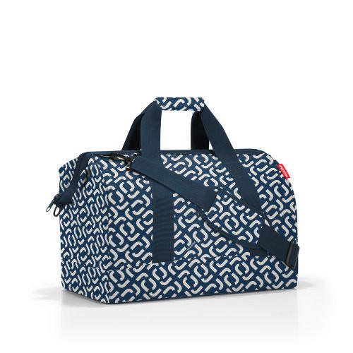 REISETASCHE  - Blau/Weiß, Basics, Textil (48/39,5/29cm) - Reisenthel