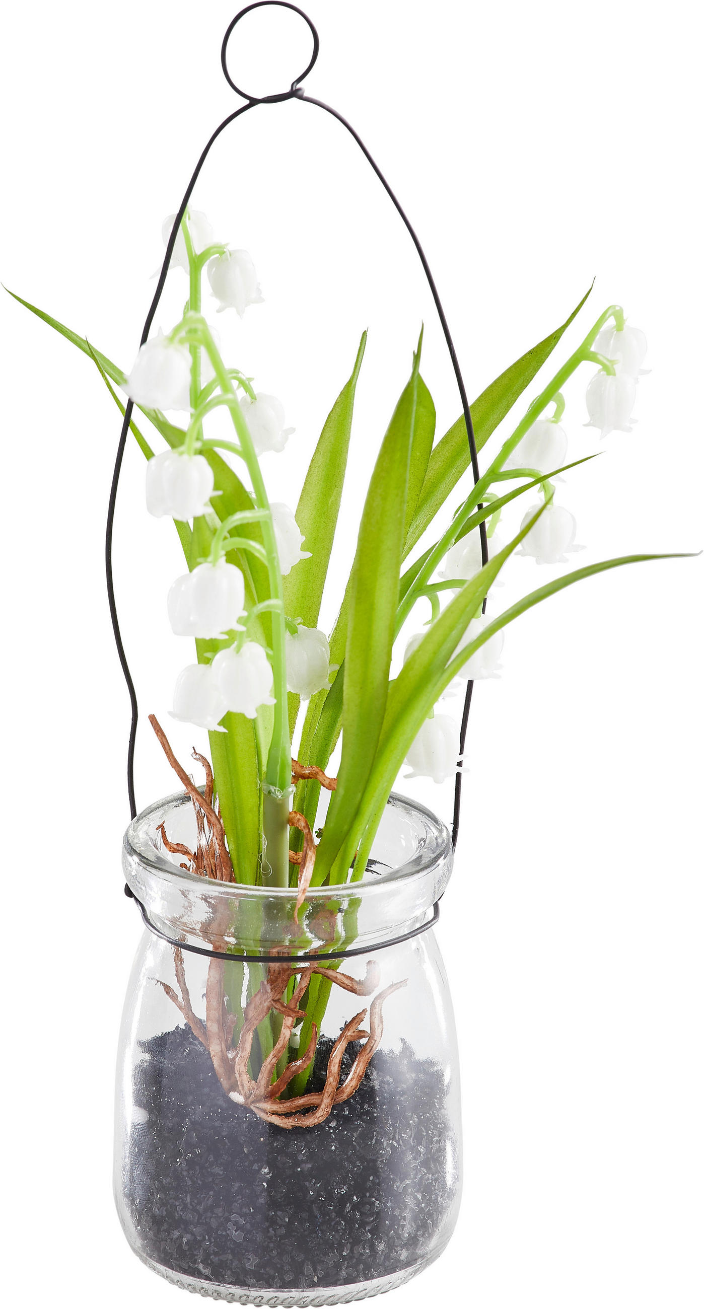 MAIGLÖCKCHEN - Klar/Weiß, LIFESTYLE, Glas/Kunststoff (23cm)