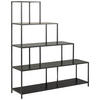 RAUMTEILER - Schwarz, Trend, Holzwerkstoff/Metall (135/150/35cm)