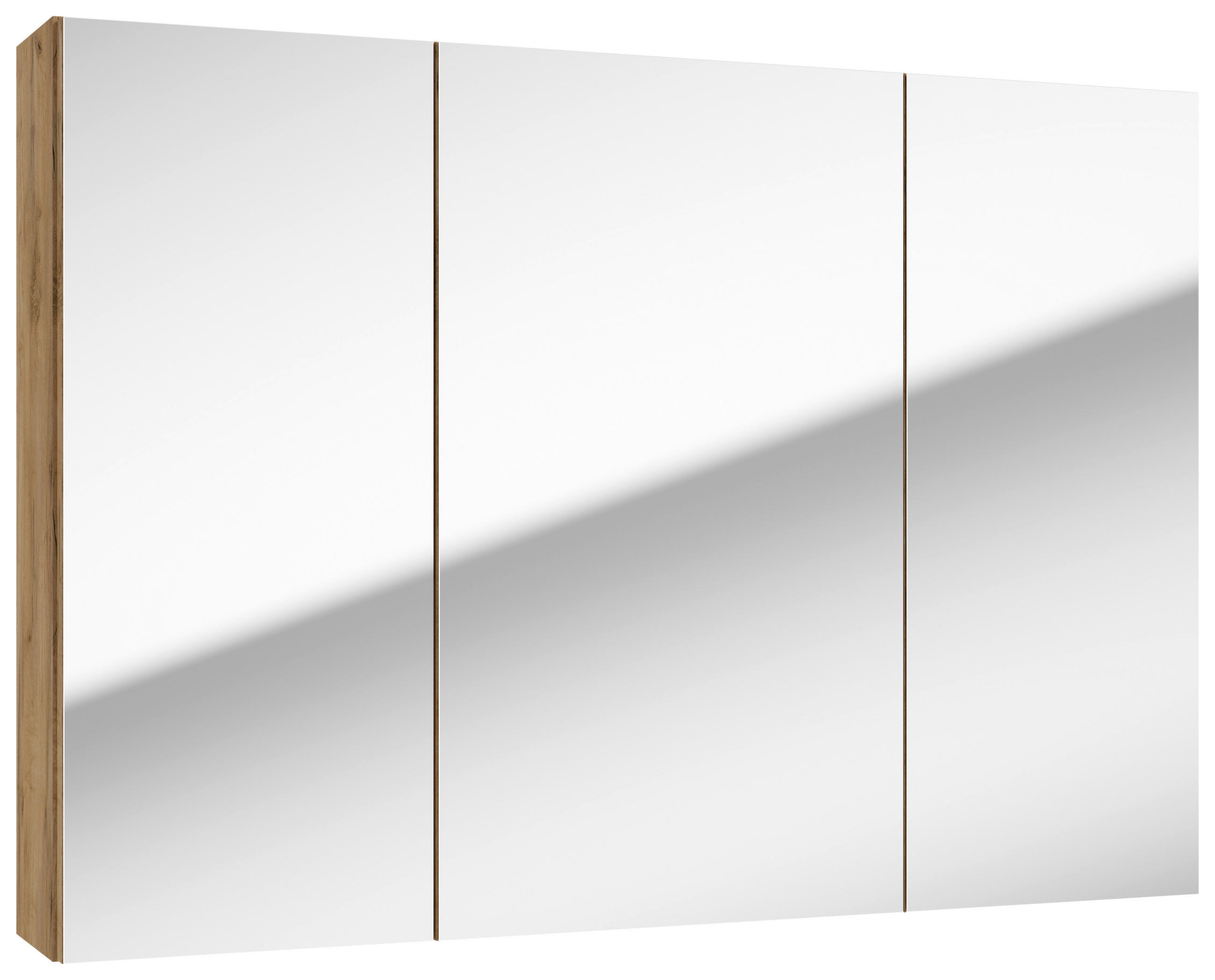ELEMENT S OGLEDALOM  boje johe  - boje hrasta/boje johe, Konvencionalno, staklo/drvni materijal (85/60/15cm) - P & B