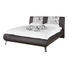 POLSTERBETT 180 cm x 200 cm in Textil Schwarz - Chromfarben/Schwarz, Design, Textil/Metall (198/100/229cm) - CARRYHOME