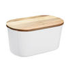 BROTBOX  - Weiß/Akaziefarben, Trend, Holz/Kunststoff (37/21,5/17,2cm) - Echtwerk