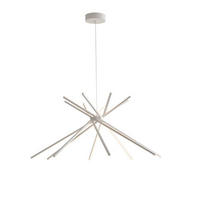 LED-HÄNGELEUCHTE 113/160 cm  - Weiß, Design, Metall (113/160cm)