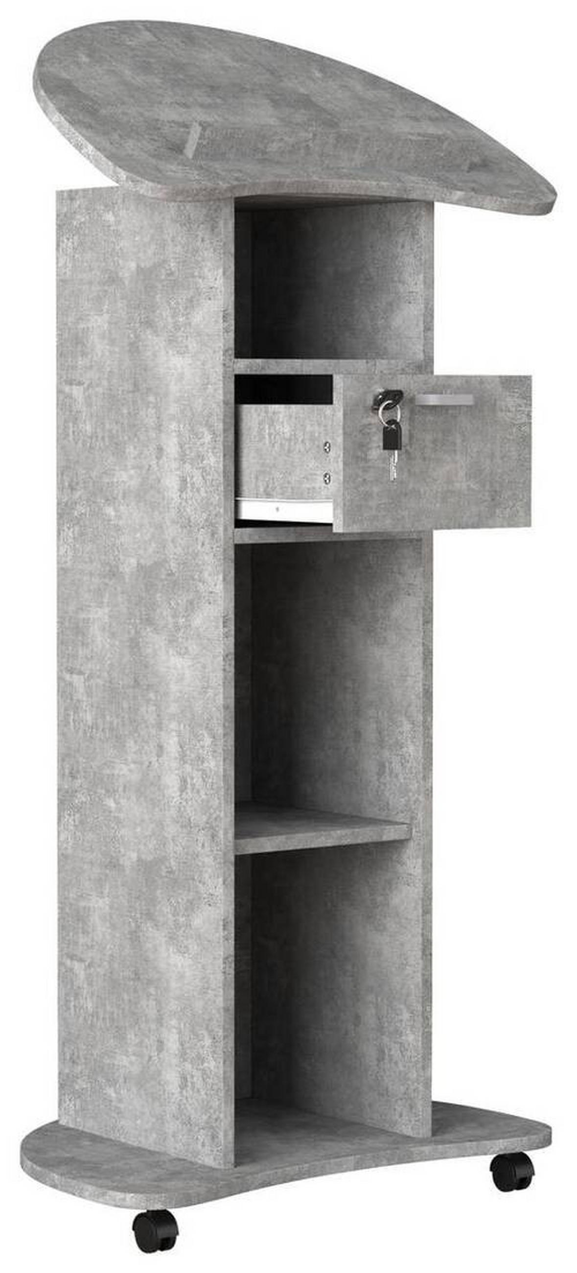 STEHPULT 56/110/37 cm  in Grau  - Grau, Modern, Holzwerkstoff (56/110/37cm) - MID.YOU