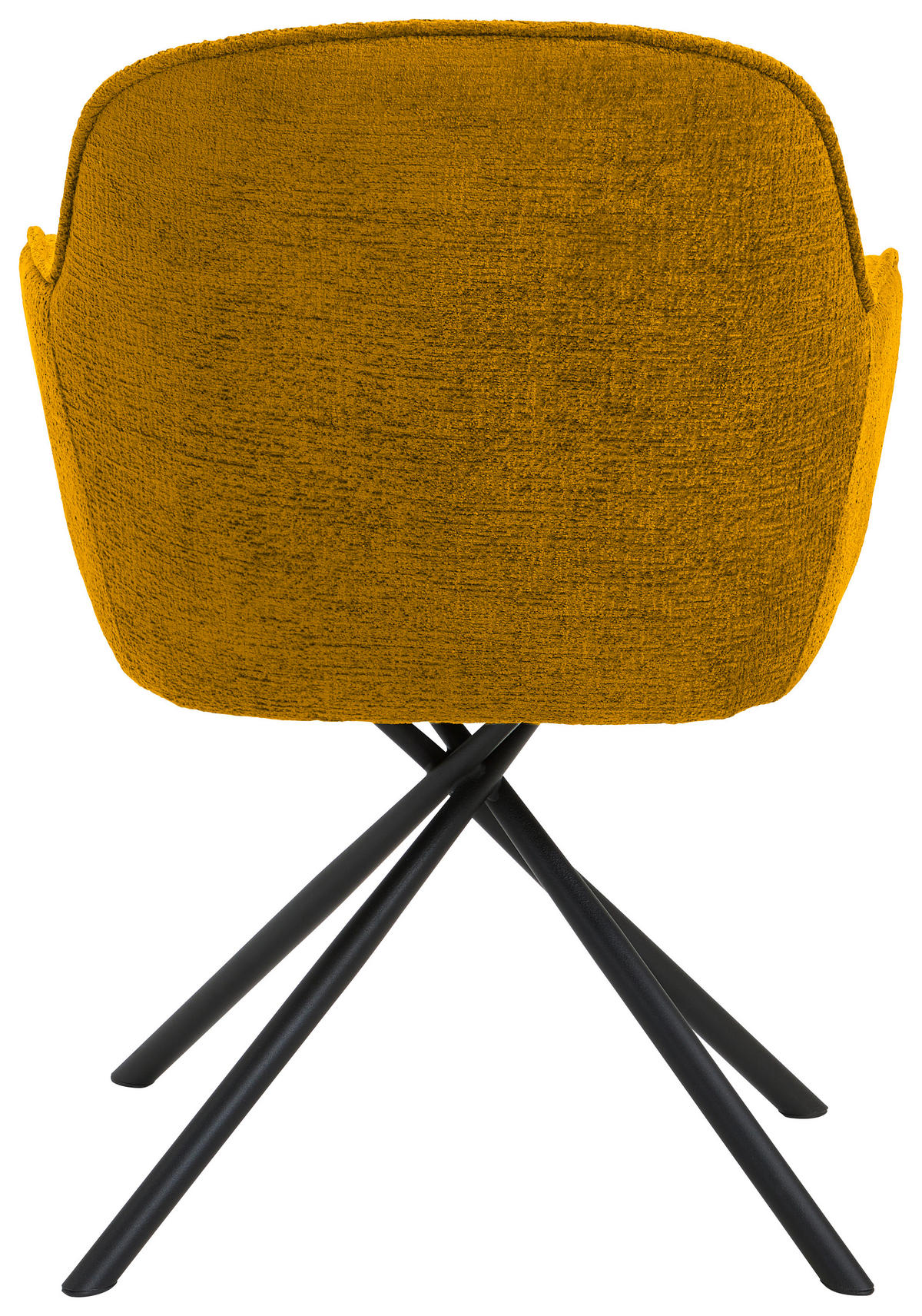 ARMLEHNSTUHL  in Webstoff  - Gelb/Schwarz, Design, Textil/Metall (64/87/63cm) - Novel