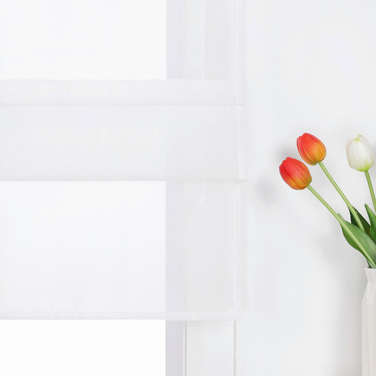 FALTROLLO  transparent  60/140 cm    - Weiß Hochglanz, Basics, Textil (60/140cm)