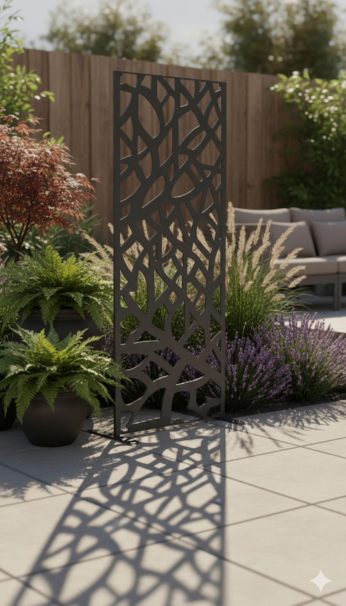 SICHTSCHUTZ - MODERN, Metall (50/150cm) - Prestige Home