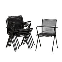 STAPELSESSEL in Metall, Kunststoff Anthrazit, Schwarz  - Anthrazit/Schwarz, Basics, Kunststoff/Metall (55/57/83cm) - Acamp