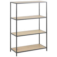 REGAL Eichefarben  - Eichefarben/Schwarz, Trend, Holzwerkstoff/Metall (77/114/35cm) - MID.YOU