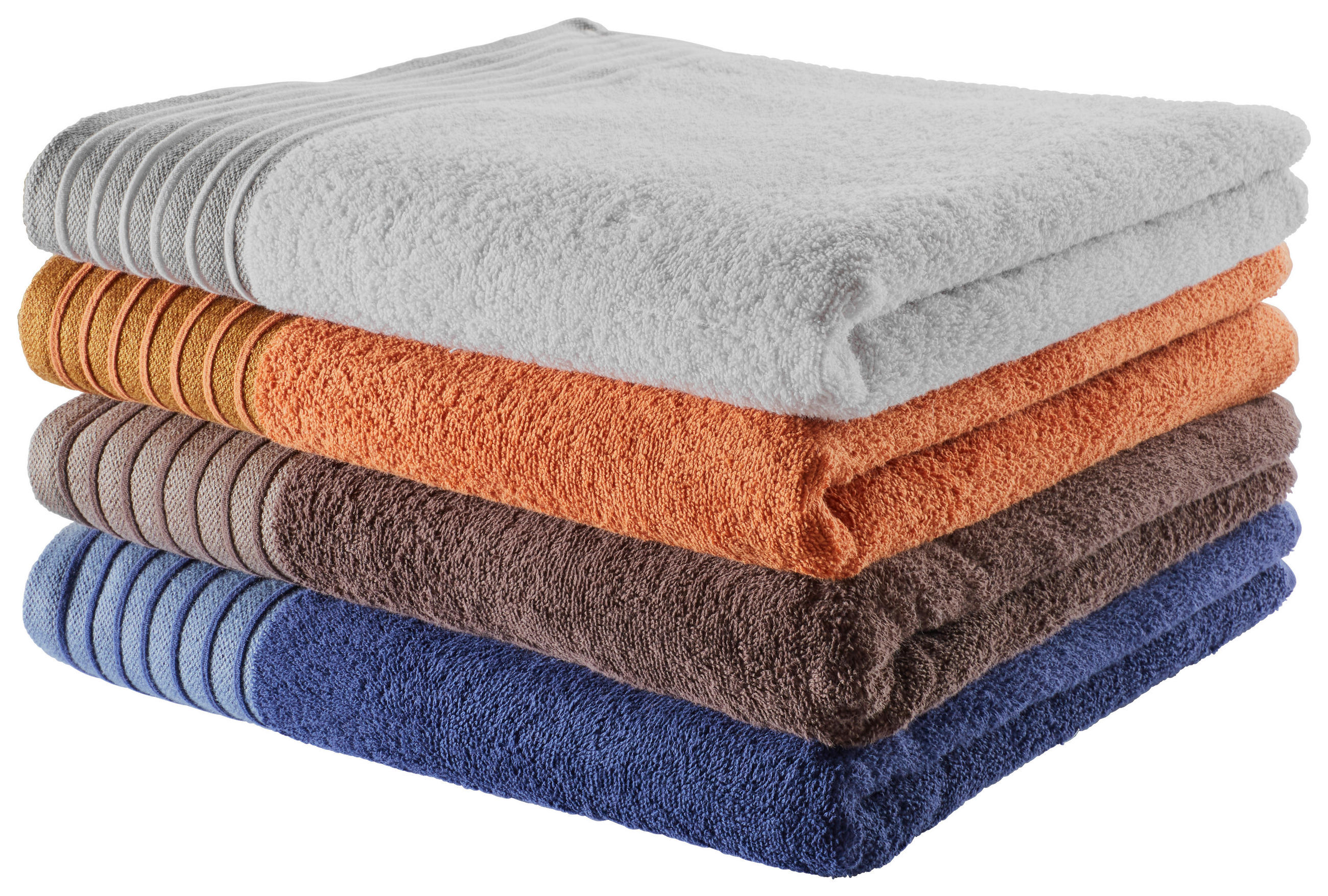 DUSCHTUCHSET Santo Blau  - Blau, Basics, Textil (70/140cm) - Esposa
