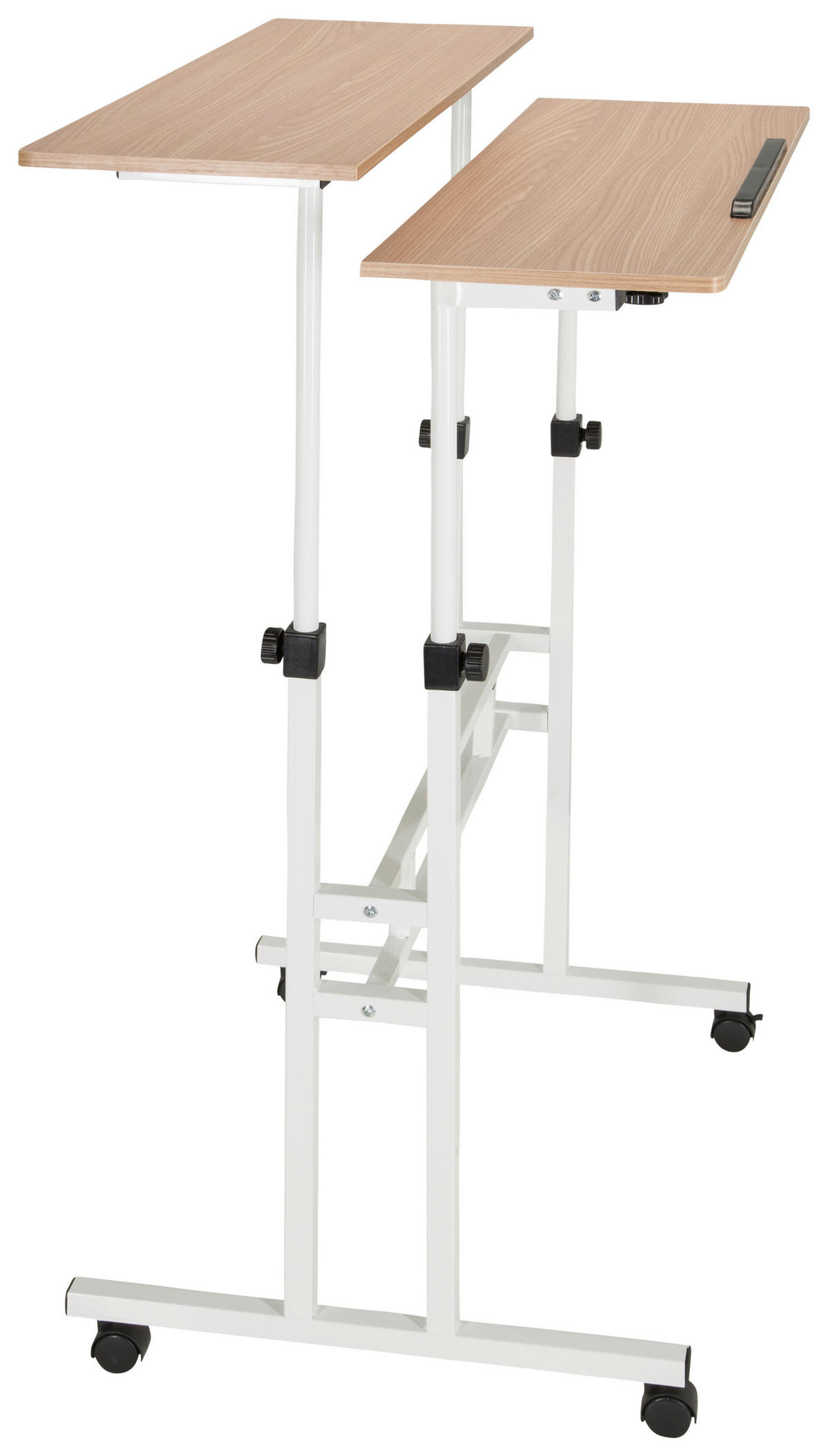 SCHREIBTISCH  in Weiß, Eichefarben  - Eichefarben/Weiß, Basics, Holzwerkstoff/Kunststoff (120/82-128/60cm) - MID.YOU