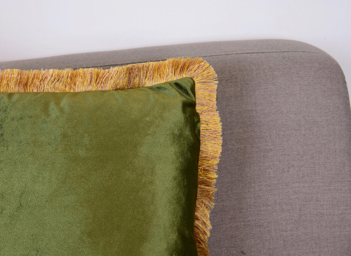 ZIERKISSEN   45/45/10 cm  - Grün, Basics, Textil (45/45/10cm)