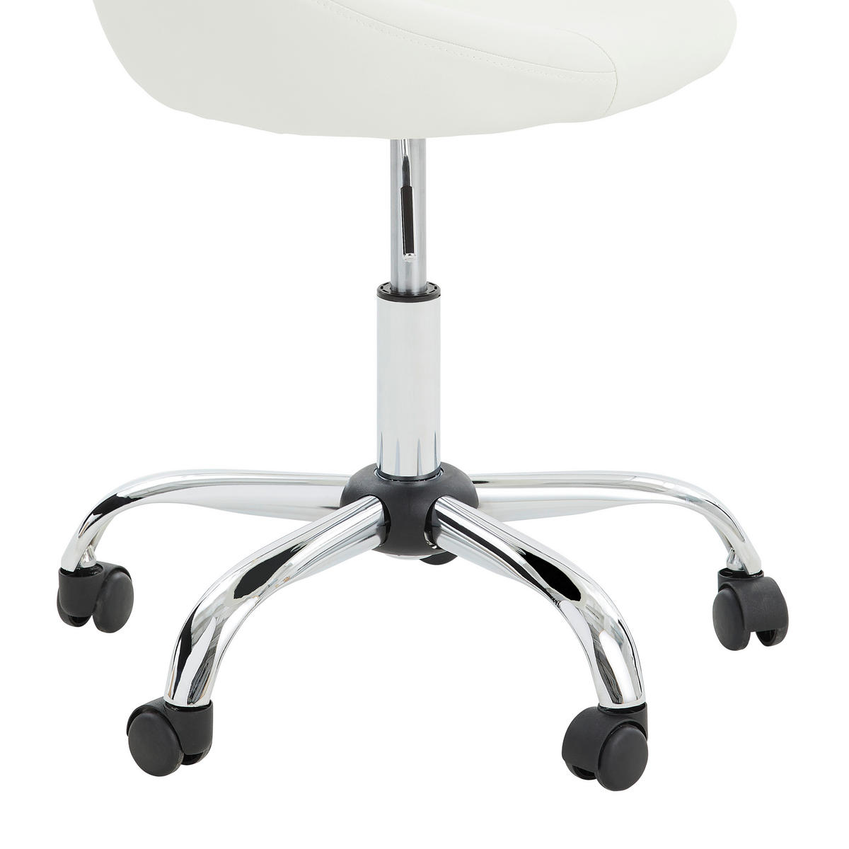 IFJÚSÁGI FORGÓSZÉK - krómszínű/fehér, Konventionell, műanyag/textil (55/78-90/56cm) - Carryhome