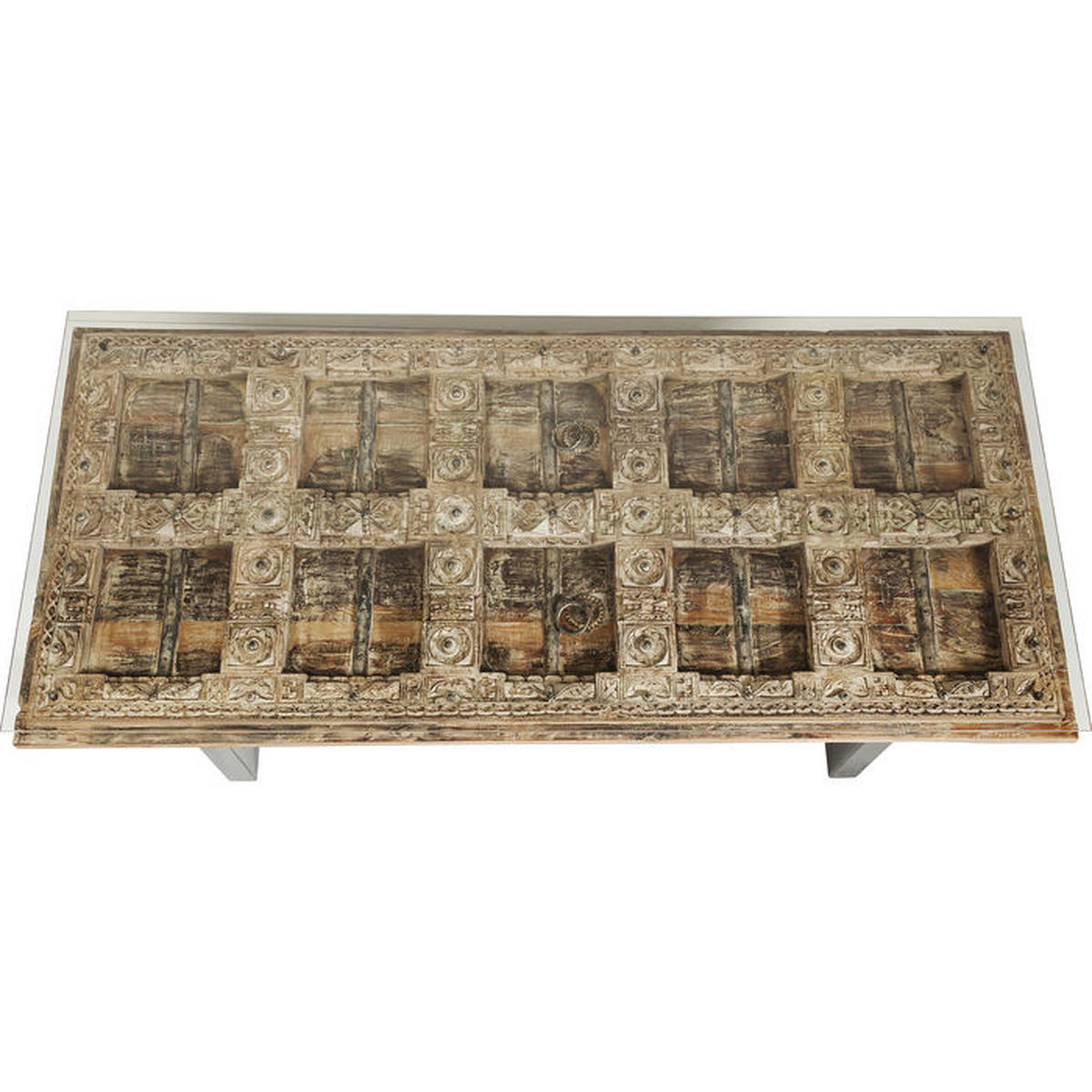ESSTISCH in Holz, Glas 200/90/78 cm  - Schwarz/Naturfarben, Design, Glas/Holz (200/90/78cm) - Kare-Design