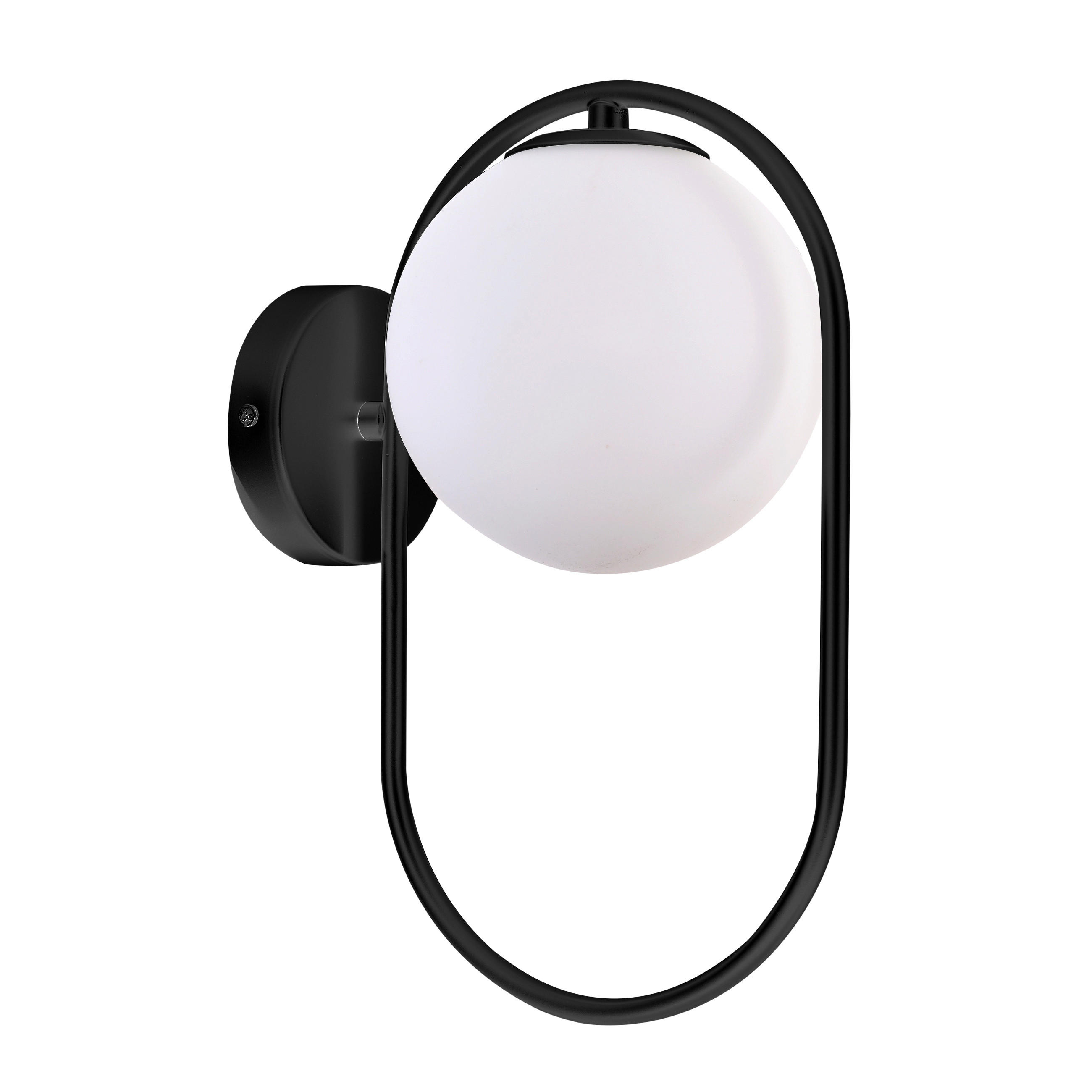 VÄGGLAMPA Cordel 22/15/32 cm   - vit/svart, Design, metall (22/15/32cm)