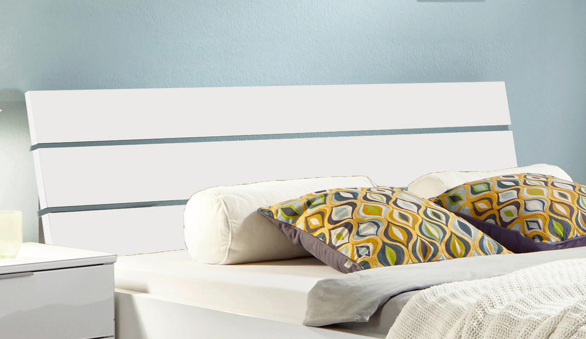 VZGLAVJE - bela, Basics, leseni material (128/50/5cm) - Carryhome