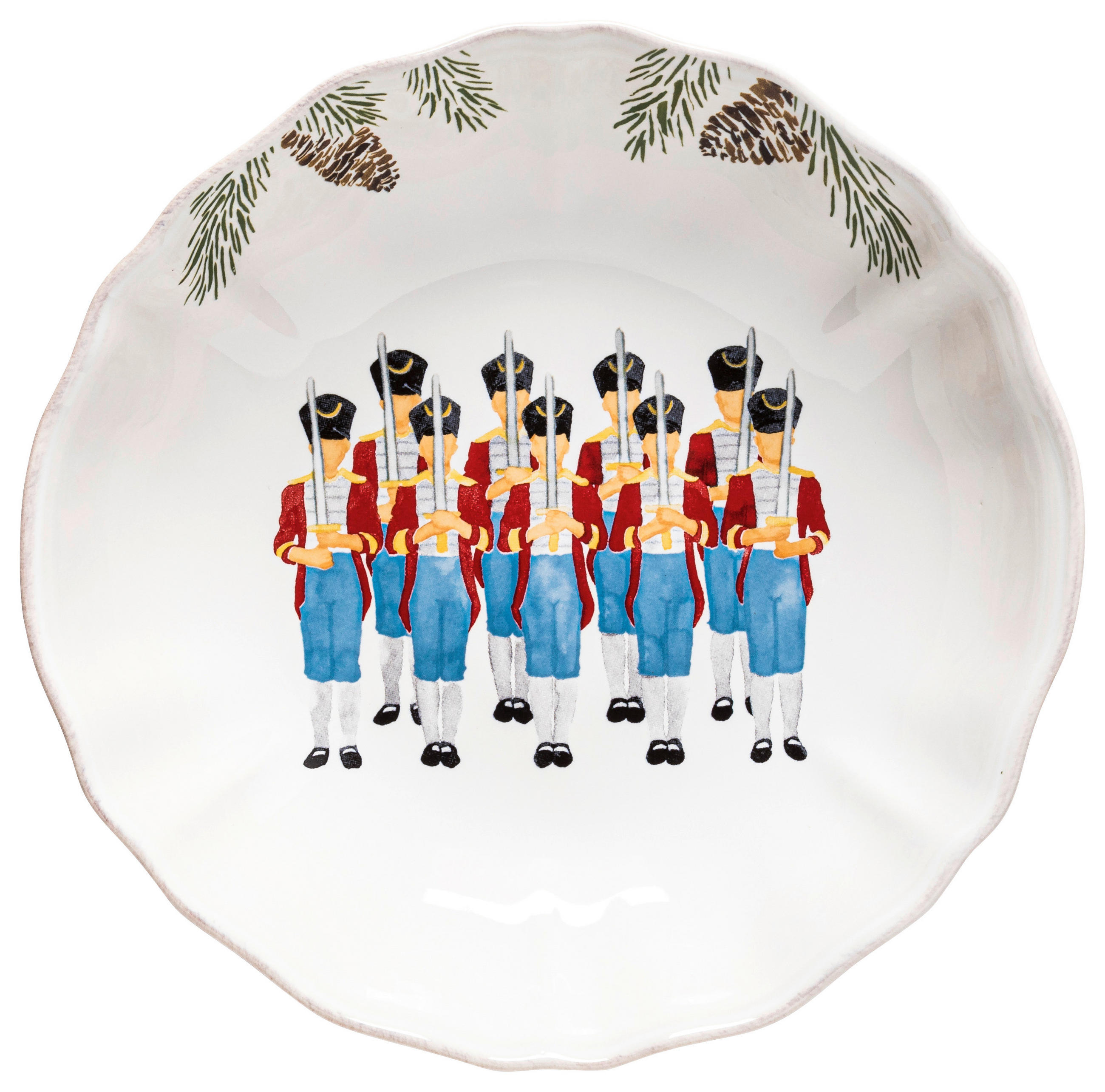 SUPPENTELLERSET Multicolor, Weiß Hochglanz 4-teilig Feinsteinzeug THE NUTCRACKER  - Weiß Hochglanz/Multicolor, Basics, Keramik (23cm) - Costa Nova