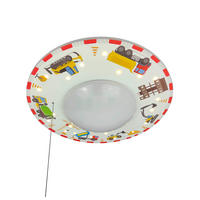 DĚTSKÉ STROPNÍ SVÍTIDLO, 54/11 cm  - bílá/vícebarevná, Basics, kompozitní dřevo/plast (54/11cm)