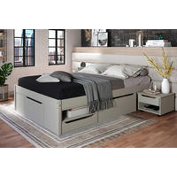 STAURAUMBETT 90/200 cm  Taupe   - Taupe/Naturfarben, Modern, Holz/Holzwerkstoff (90/200cm) - MID.YOU