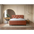 BOXBETT 180/200 cm  in Terracotta  - Terracotta/Schwarz, Design, Holz/Holzwerkstoff (180/200cm) - Esposa