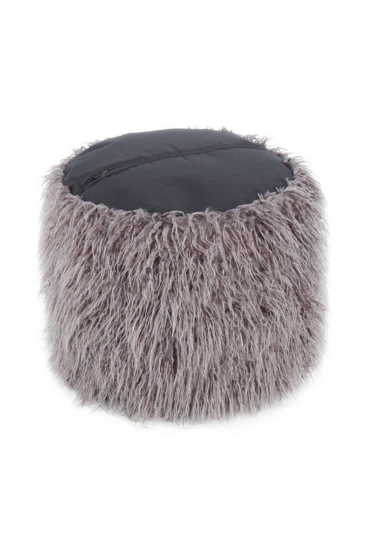 POUF in Dunkelgrau Kunststoff  - Dunkelgrau, Basics, Kunststoff (45/38/45cm) - Kayoom