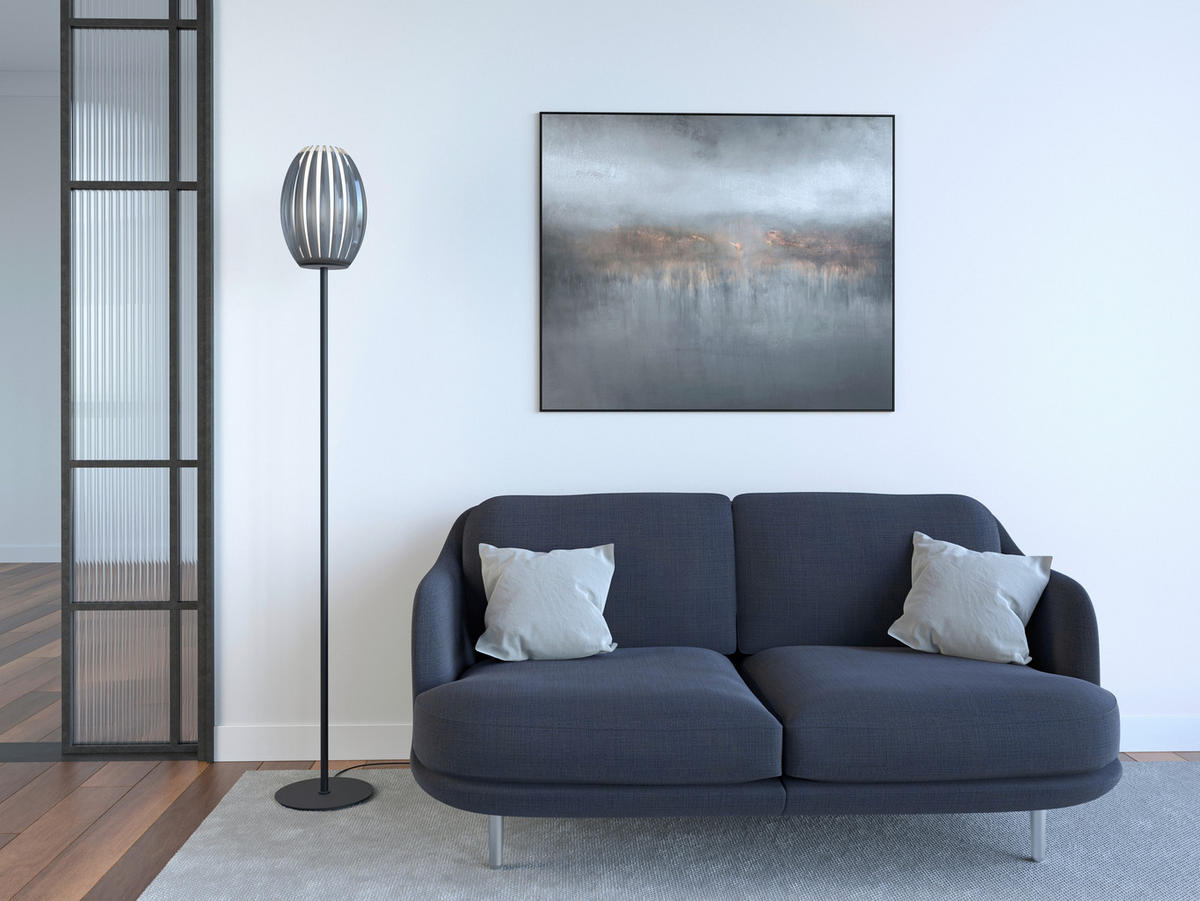 STEHLEUCHTE 25/165 cm    - Dunkelbraun/Schwarz, Design, Kunststoff/Metall (25/165cm) - Belid