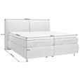 BOXSPRINGBETT 180/200 cm  in Dunkelgrün  - Dunkelgrün/Alufarben, KONVENTIONELL, Textil/Metall (180/200cm) - Dieter Knoll