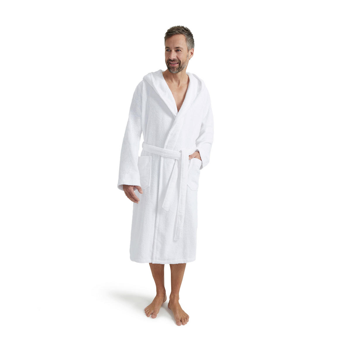 BADEMANTEL Superwuschel  - Weiß, Basics (Snull) - Moeve