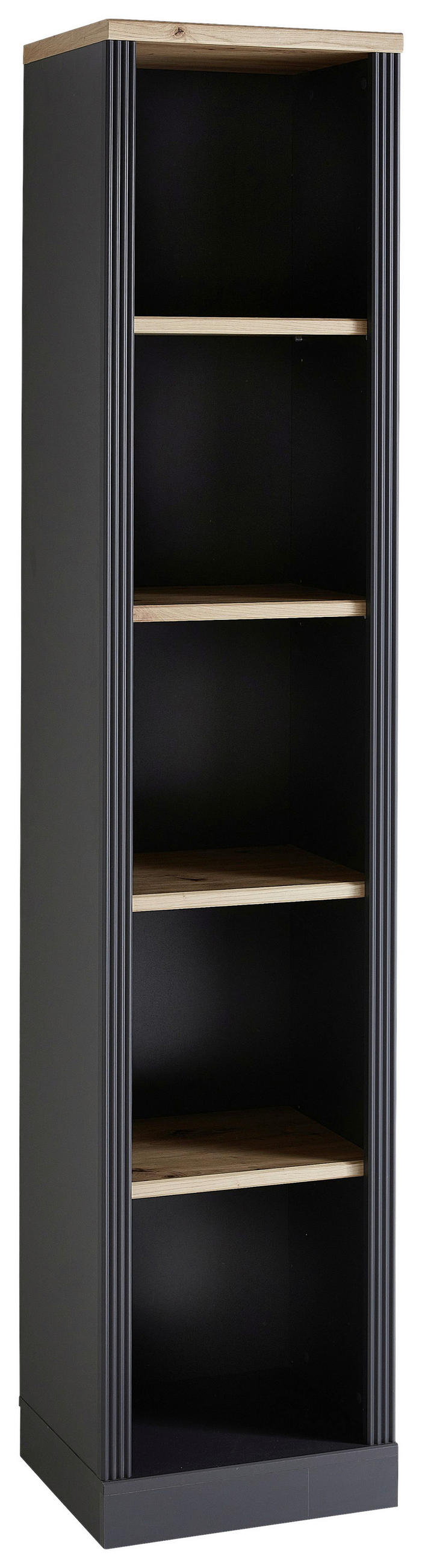 AKTENREGAL Graphitfarben, Eiche Artisan  - Graphitfarben/Eiche Artisan, KONVENTIONELL, Holzwerkstoff (43/204/38cm) - Carryhome