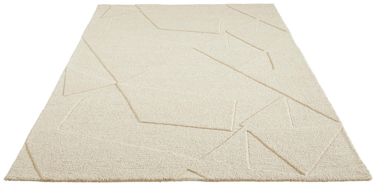 WOLLTEPPICH 130/190 cm Weiß  - Weiß, Design, Textil (130/190cm) - Linea Natura