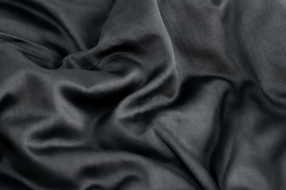 WENDEBETTWÄSCHE Marcel.Remus.Design - Palma anthrazit Satin 135/200 cm  - Anthrazit, Design, Textil (135/200cm)