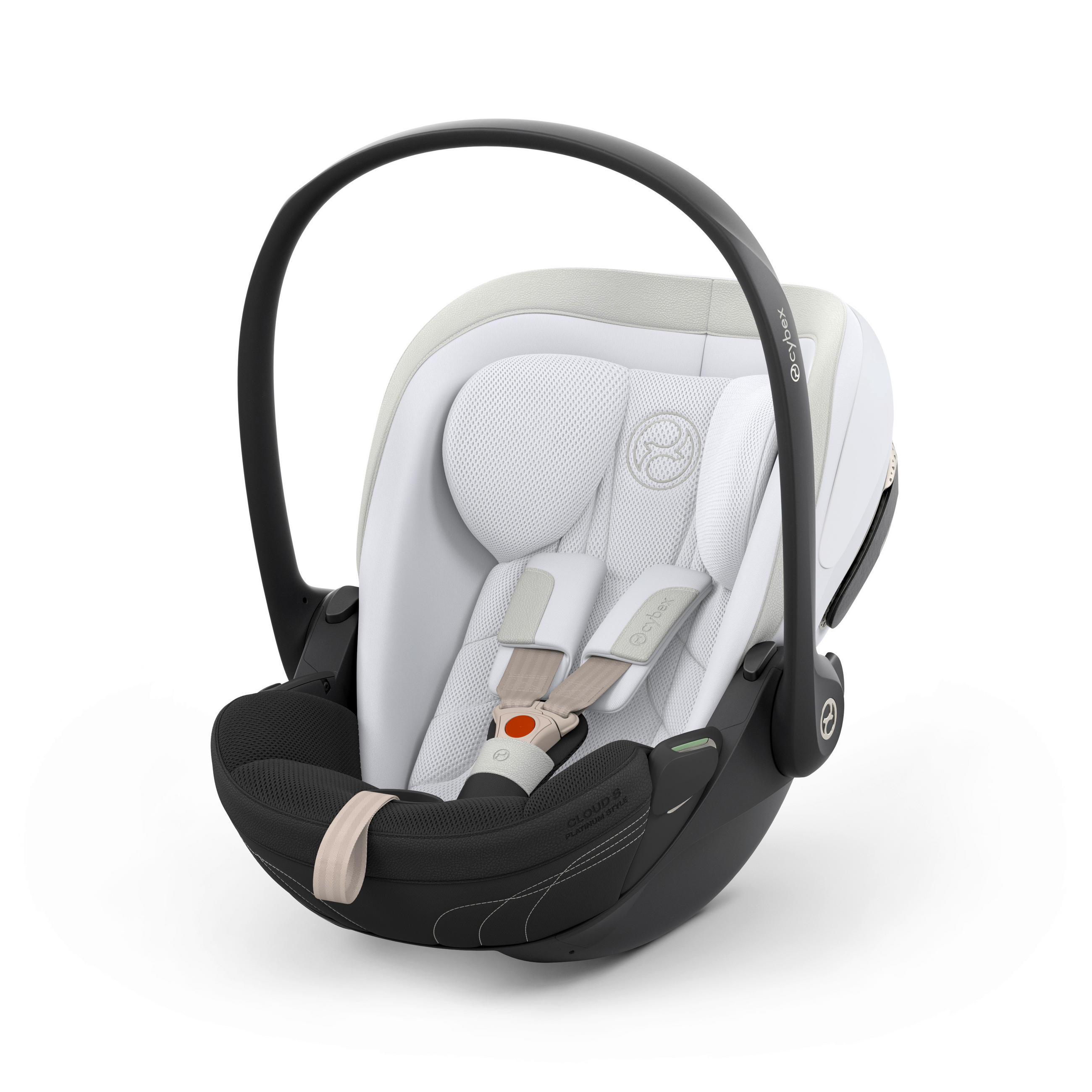 BABYSCHALE  Cloud S Style Misty Grey  - Hellgrau, Basics, Kunststoff/Textil (72/44/37,5cm) - cybex PLATINUM
