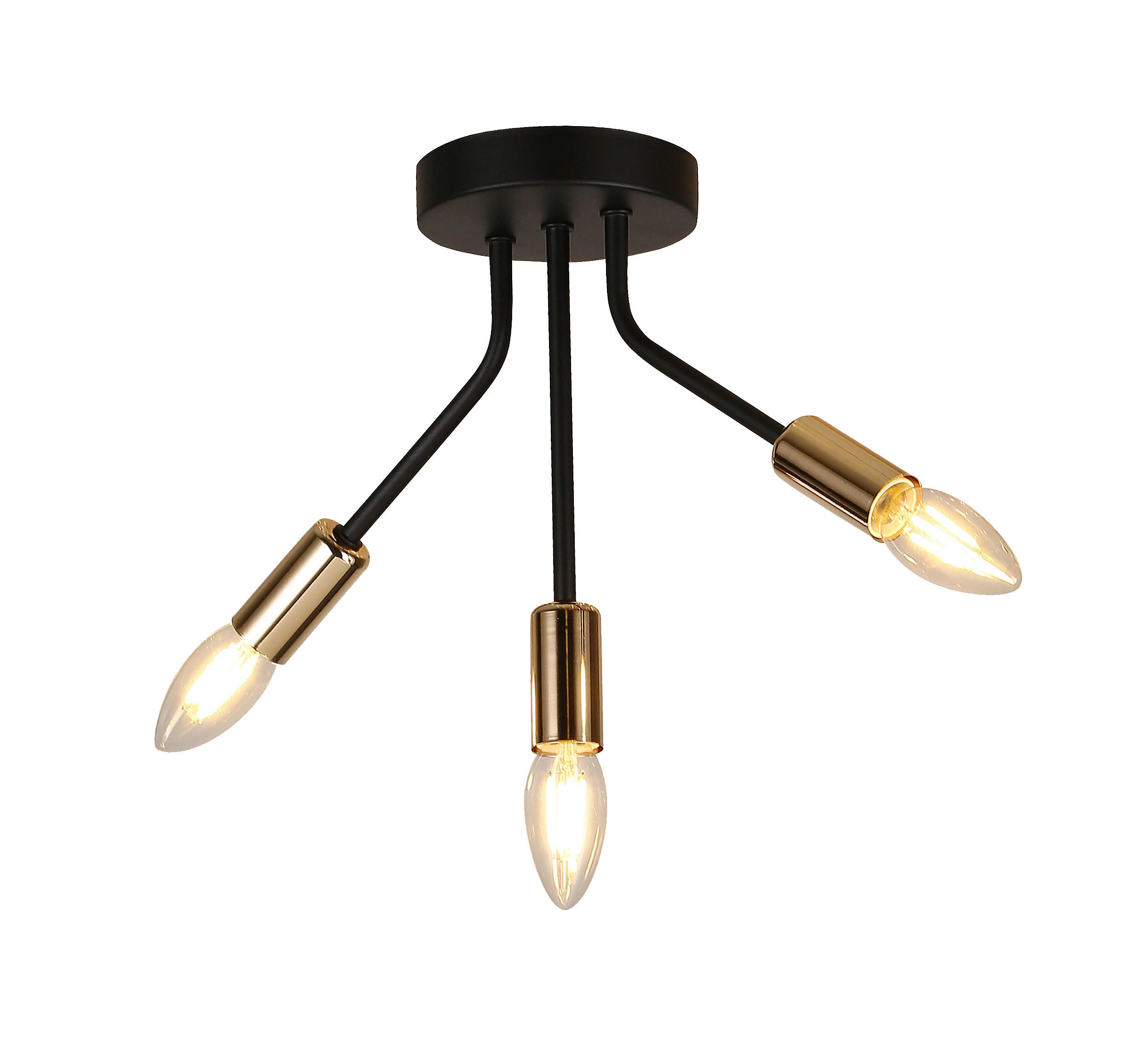 TAKLAMPA Tiara 35/12/25 cm  - svart, Klassisk, metall (35/12/25cm)