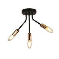 TAKLAMPA Tiara 35/12/25 cm  - svart, Klassisk, metall (35/12/25cm)